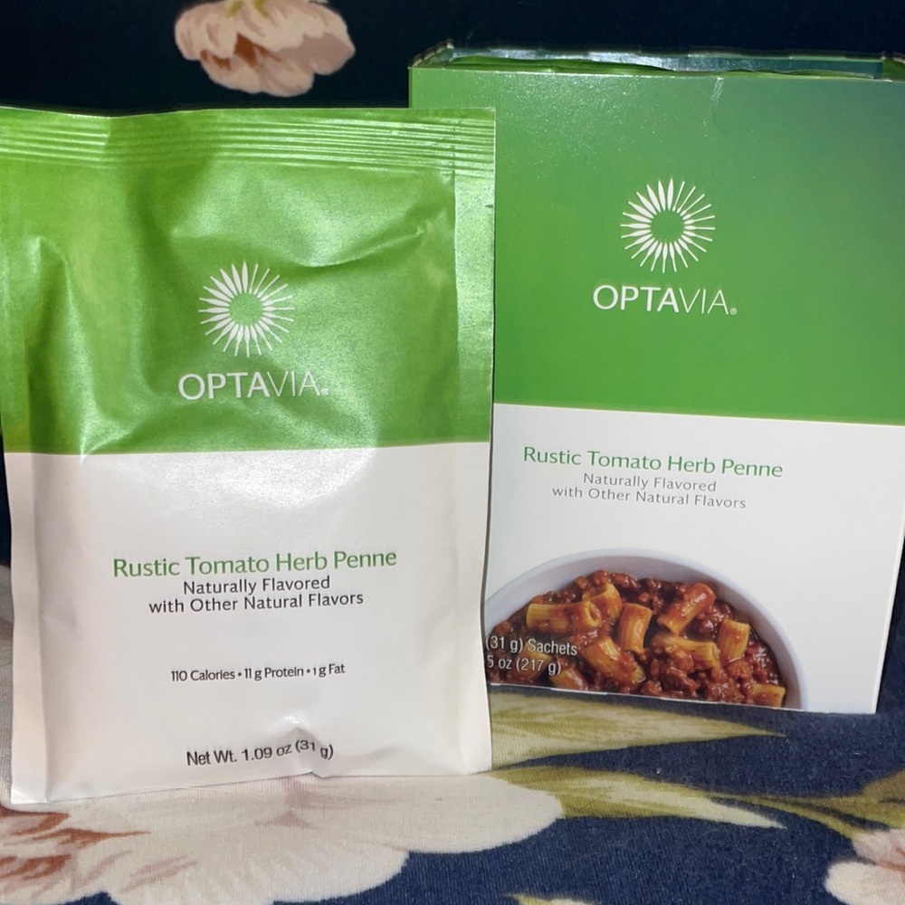 Optavia Rustic Tomato Herb Penne 6 pouches. best by5/16/23